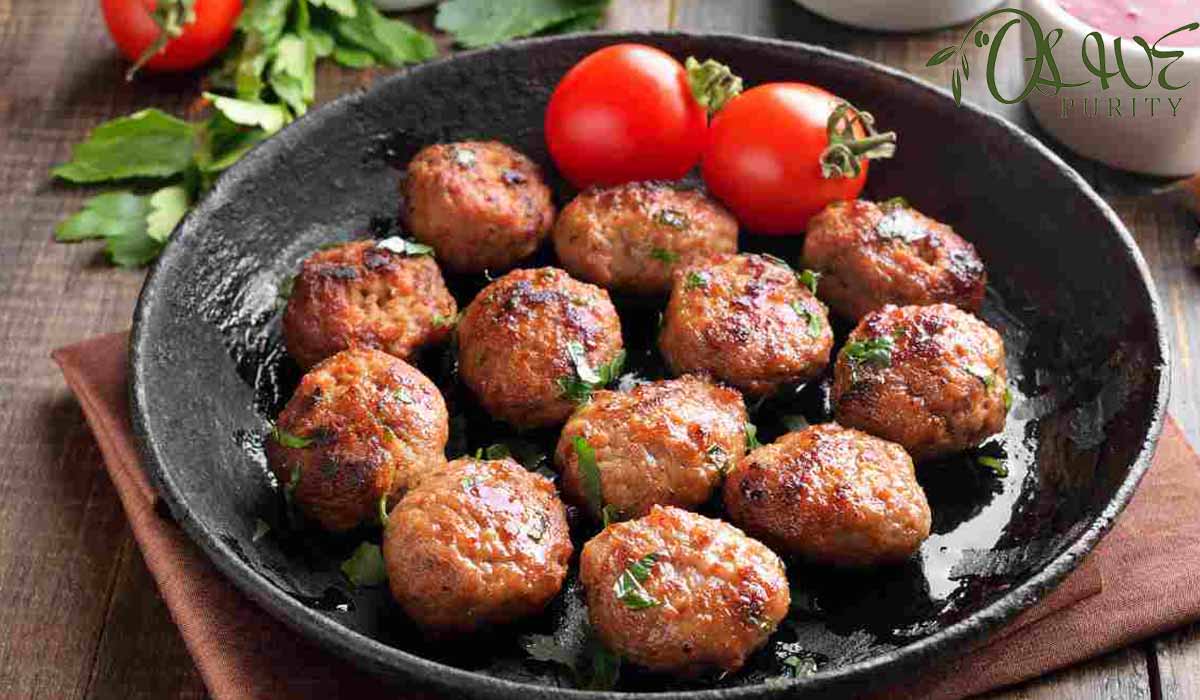 Fry Meatballs in Olive Oil or Vegetable Oil