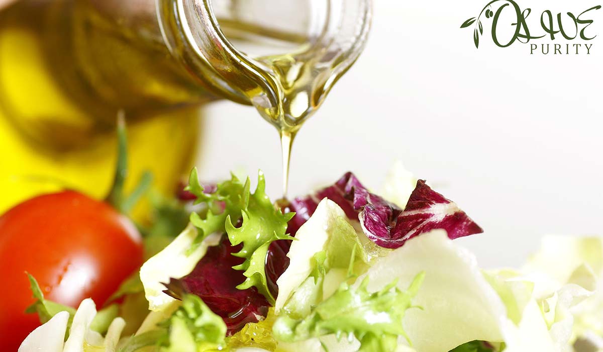 Olive Oil on Salad