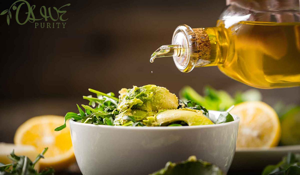 Olive Oil on Salad